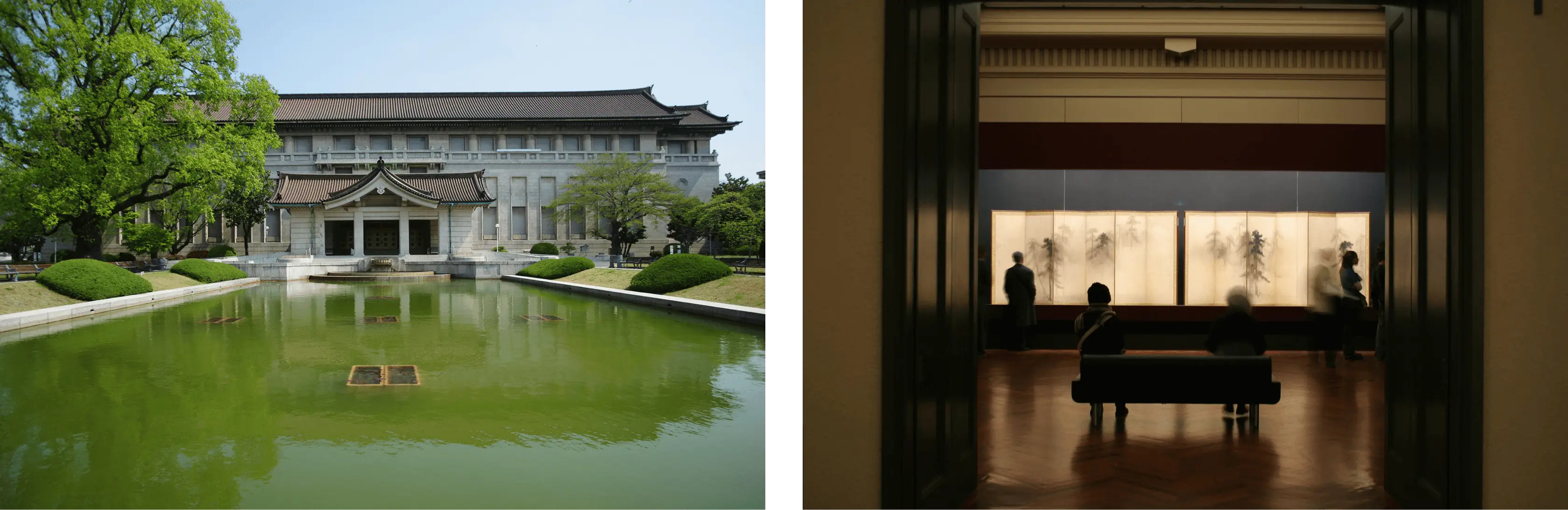 left:Photo of Tokyo National Museum, right:Photo of Tokyo National Museum