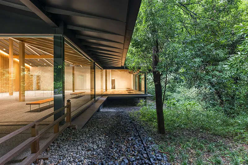 photo of Meiji Jingu Museum, Tokyo, designed by Kengo Kuma