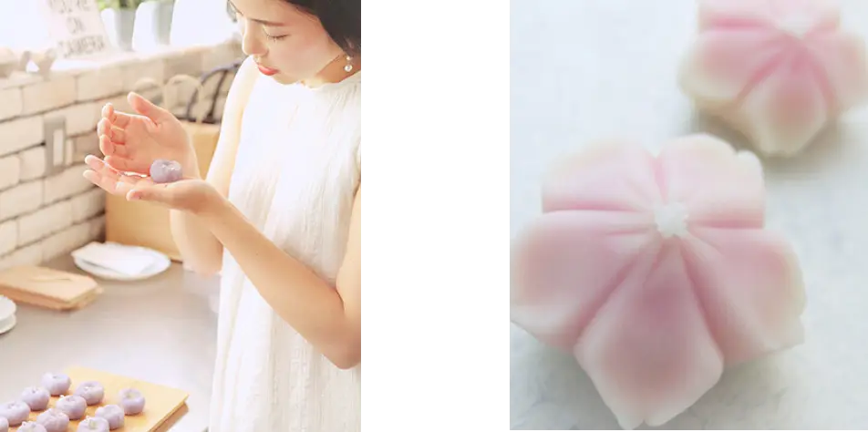 Create traditional Japanese confectionery, wagashi, with Shiwon